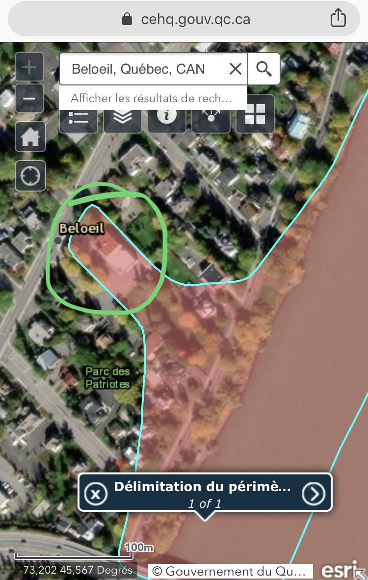 Inondations printanières 2019 Rivière Richelieu Zone d’Intervention